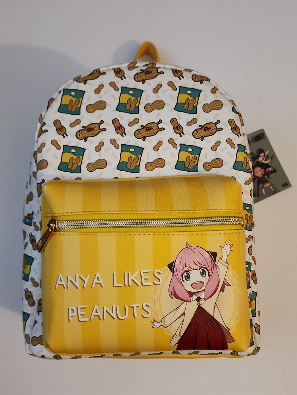 Spy X Family Anya Likes Peanuts Mini Backpack. NWT